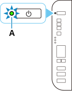 figure: ON lamp lights up